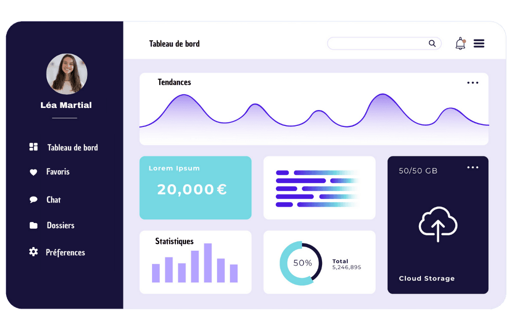 Illustration site web e-commerce